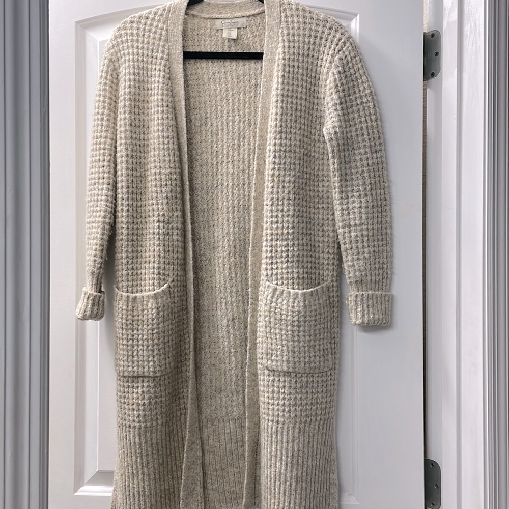 Jessica Simpson cream cardigan